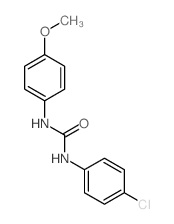 Urea,N-(4-chlorophenyl)-N'-(4-methoxyphenyl)-结构式