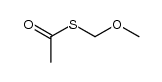 ethanethioic acid S-(methoxymethyl) ester Structure