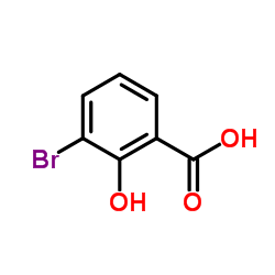 3-溴-2-羟基苯甲酸结构式