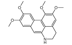 4H-1,2,9,10-tetramethoxy-5,6-dihydrodibenzo[de,g]quinoline结构式