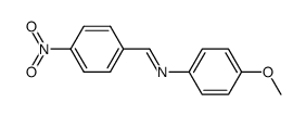 (E)-4-methoxy-N-(4-nitrobenzylidene)aniline结构式