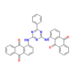 1,1'-[(6-phenyl-1,3,5-triazine-2,4-diyl)diimino]bisanthraquinone Structure