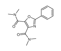 4-N,4-N,5-N,5-N-tetramethyl-2-phenyl-1,3-oxazole-4,5-dicarboxamide结构式
