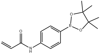 3-丙烯酰胺基苯硼酸频呢醇酯结构式