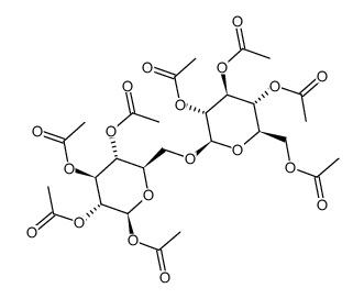 β-D-Gentiobiose Octaacetate Structure
