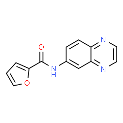 N-(喹喔啉-6-基)呋喃-2-甲酰胺结构式