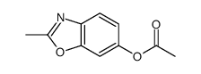 6-乙酰氧基-2-甲基苯并噁唑结构式
