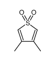 3,4-dimethylthiophene 1,1-dioxide结构式
