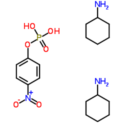 磷酸4-硝基苯酯,双(环己基铵)盐结构式