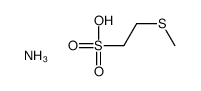 azane,2-methylsulfanylethanesulfonic acid结构式