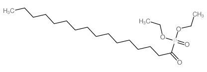1-diethoxyphosphorylhexadecan-1-one结构式
