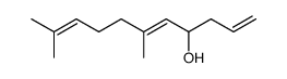 (E)-6,10-dimethylundeca-1,5,9-trien-4-ol结构式
