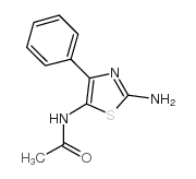 N-(2-氨基-4-苯基-1,3-三唑-5-基)乙酰胺结构式