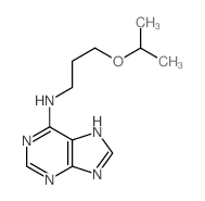 9H-Purin-6-amine,N-[3-(1-methylethoxy)propyl]-结构式