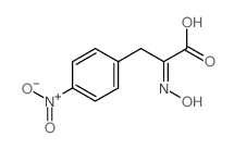 Benzenepropanoic acid, a-(hydroxyimino)-4-nitro-结构式