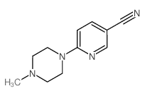 6-(4-甲基哌嗪-1-基)烟腈结构式