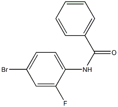N-(4-溴-2-氟苯基)苯甲酰胺结构式