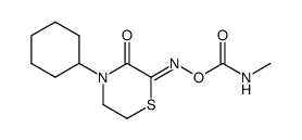 4-cyclohexyl-thiomorpholine-2,3-dione 2-(O-methylcarbamoyl-oxime)结构式