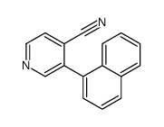 4-Pyridinecarbonitrile,3-(1-naphthalenyl)-结构式