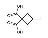 3-Methyl-1,1-cyclobutandicarbonsaeure结构式