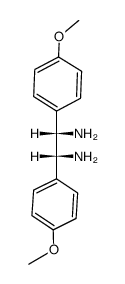 MESO-1,2-二(4-甲氧基苯基)乙二胺结构式