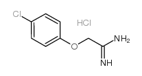 2-(4-chlorophenoxy)ethanimidamide,hydrochloride Structure