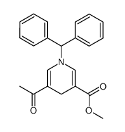 methyl 5-acetyl-1-benzhydryl-1,4-dihydropyridine-3-carboxylate结构式
