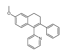 2-(6-methoxy-2-phenyl-3,4-dihydronaphthalen-1-yl)pyridine Structure