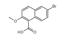 6-bromo-2-methoxy-1-naphthoic acid结构式