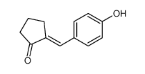 (E)-2-(4-hydroxybenzylidene)cyclopentanone结构式