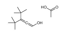 acetic acid,3-tert-butyl-4,4-dimethylpenta-1,2-dien-1-ol结构式