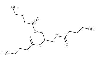 propane-1,2,3-triyl trivalerate Structure
