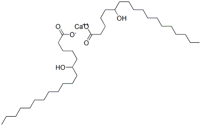 Bis(6-hydroxystearic acid)calcium salt structure