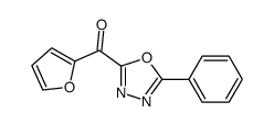 furan-2-yl-(5-phenyl-1,3,4-oxadiazol-2-yl)methanone结构式