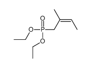 1-diethoxyphosphoryl-2-methylbut-2-ene结构式