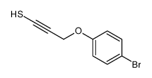 3-(4-bromophenoxy)prop-1-yne-1-thiol结构式