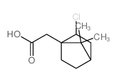 Bicyclo[2.2.1]heptane-1-acetic acid, 2-chloro-7,7-dimethyl-结构式