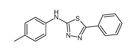 N-(4-methylphenyl)-5-phenyl-1,3,4-thiadiazol-2-amine Structure