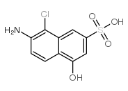6-amino-5-chloro-1-naphthol-3-sulfonic acid Structure