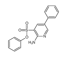 phenyl 2-amino-5-phenylpyridine-3-sulfonate结构式