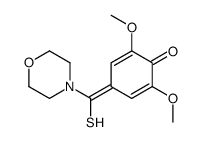 2,6-dimethoxy-4-[morpholin-4-yl(sulfanyl)methylidene]cyclohexa-2,5-dien-1-one Structure