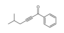 5-methyl-1-phenylhex-2-yn-1-one Structure