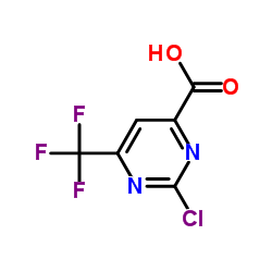 2-氯-6-三氟甲基嘧啶-4-羧酸结构式