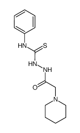 N-phenyl-2-[2-(piperidin-1-yl)acetyl]thiosemicarbazide结构式
