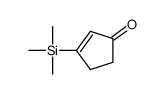 3-trimethylsilylcyclopent-2-en-1-one结构式