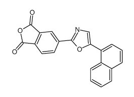 5-(5-naphthalen-1-yl-1,3-oxazol-2-yl)-2-benzofuran-1,3-dione结构式