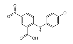 2-(4-methoxyanilino)-5-nitrobenzoic acid Structure