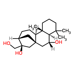 贝壳杉烷-6BETA,16,17-三醇结构式