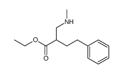 N-Methyl-N-(2-carboethoxy-4-phenylbutyl)amine Structure
