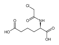 (R)-2-chloroacetaminohexanedioic acid Structure